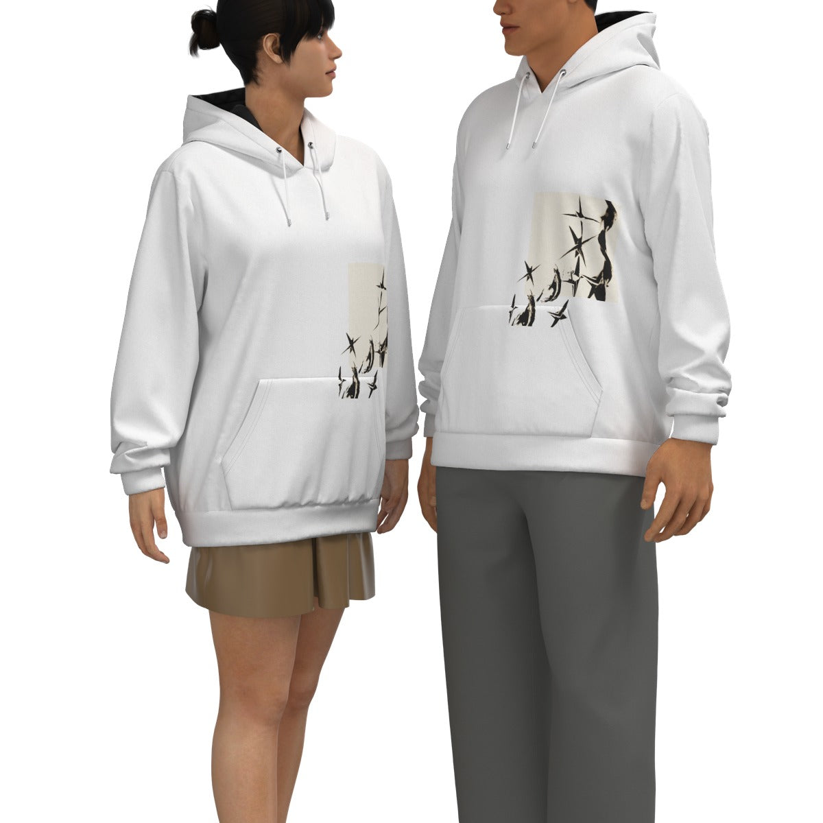 "who are you really" - hoodie, design1