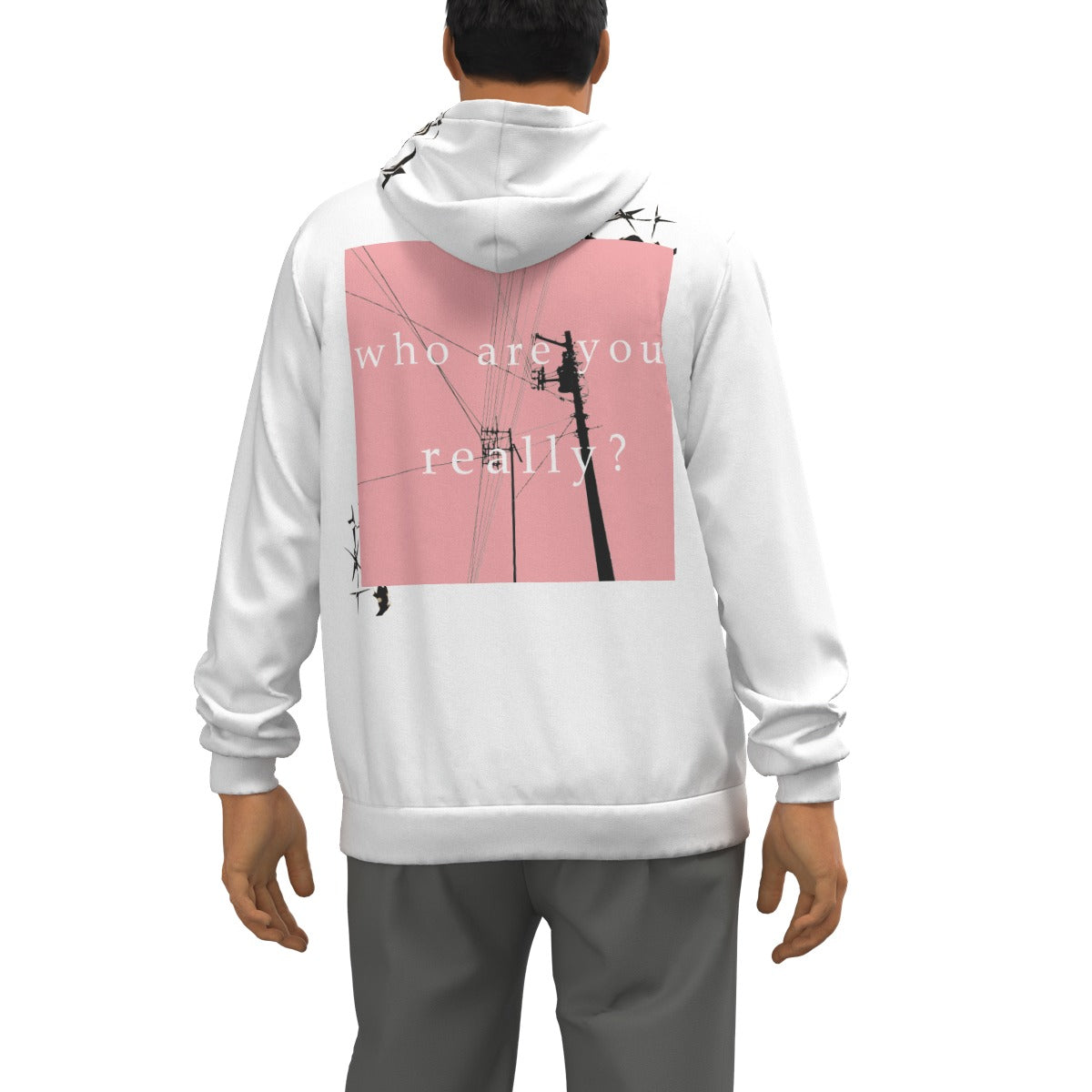 "who are you really" - hoodie design2